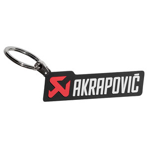 BRELOK DO KL. AKRAPOVIC CZARNY Z NAPISEM