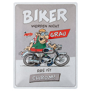BIKER WERDEN...  30X40 CM