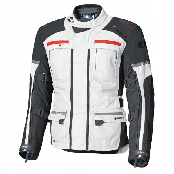 Kurtka Tekstylna Held Carese Evo [Gore-Tex] Grey/Red XXL