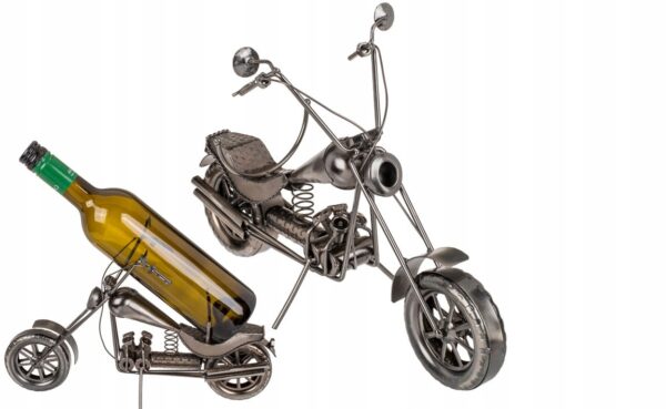 Metalowy stojak NA wino - motocykl IV motocyklisty