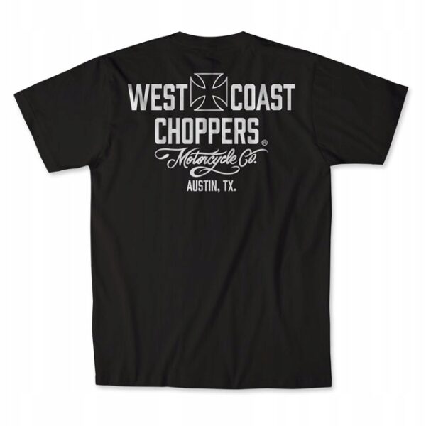 Koszulka West Coast Choppers WCC Motorcycle t-shirt black/white L bobber - obrazek 3