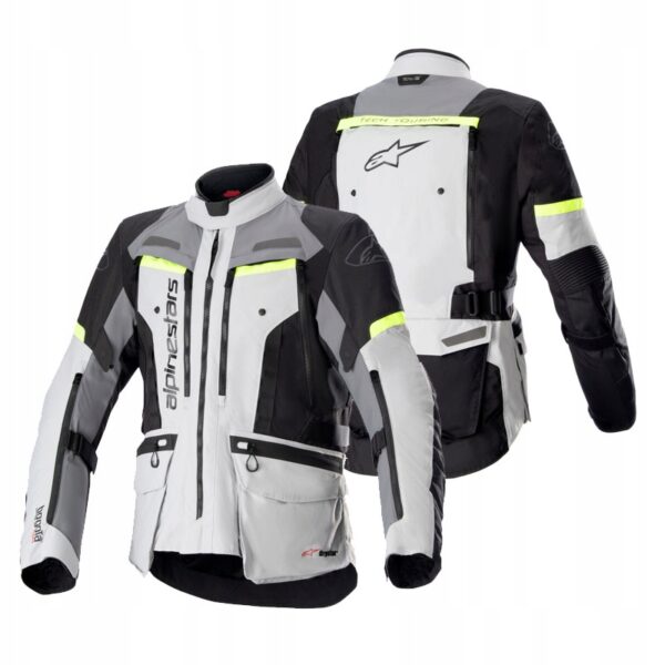 KURTKA TEKSTYLNA ALPINESTARS BOGOTA PRO DRYSTAR ICE GREY/DARK GREY/YELLOW - obrazek 5
