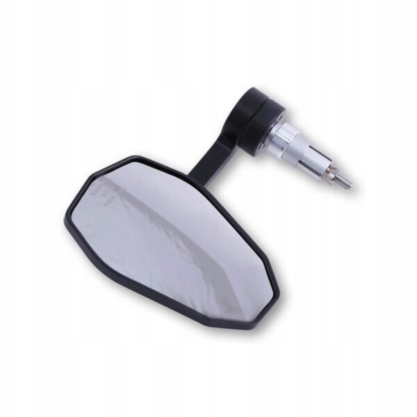 Lusterko 1 szt podwieszane pod kierownicę motocykla metal czarny mat VICTO - obrazek 3