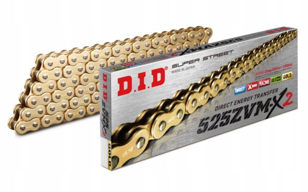 Łańcuch napędowy DID 525ZVMX2/122 X-Ring G&G otwarty z zakuwką - obrazek 2