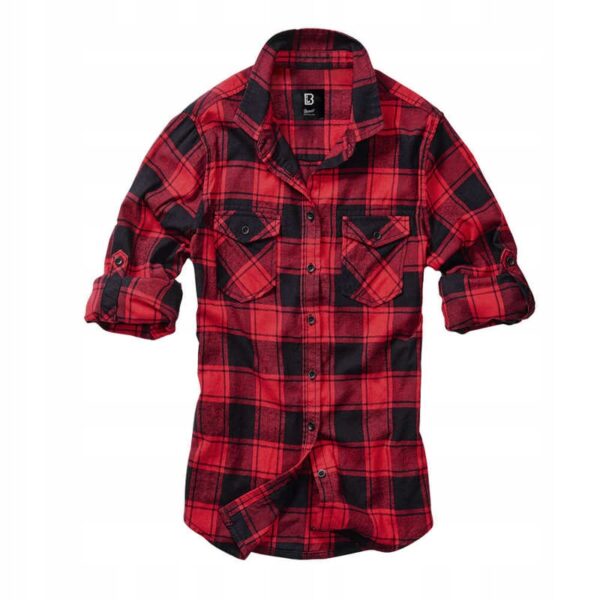 Koszula damska Brandit AMY flanelowa Red/Black L - obrazek 2