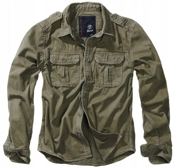 Brandit koszula męska casual VINTAGE SHIRT długi rękaw regular bawełna