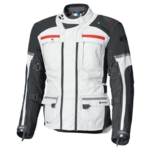 Kurtka Tekstylna Held Carese Evo [Gore-Tex] Grey/Red 3XL