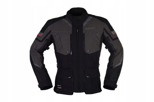 Kurtka motocyklowa tekstylna Modeka Panamericana II czarno-ciemnoszara 4XL