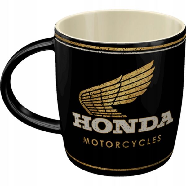 KUBEK CERAMICZNY HONDA SKRZYDEŁKO MOTORCYCLES GOLD