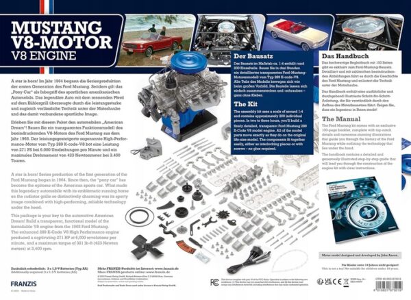 Model silnika do konstruowania FORD MUSTANG V8 - obrazek 9