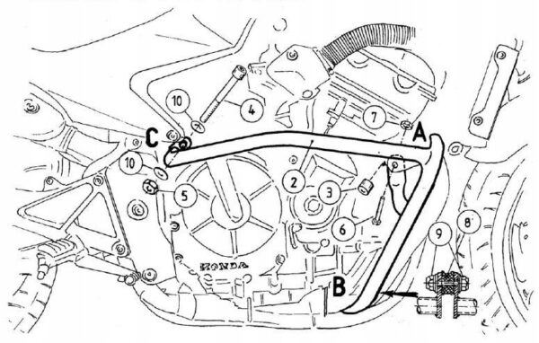 MB Gmole Hepco Becker Honda CBF 600 [2004-2007]