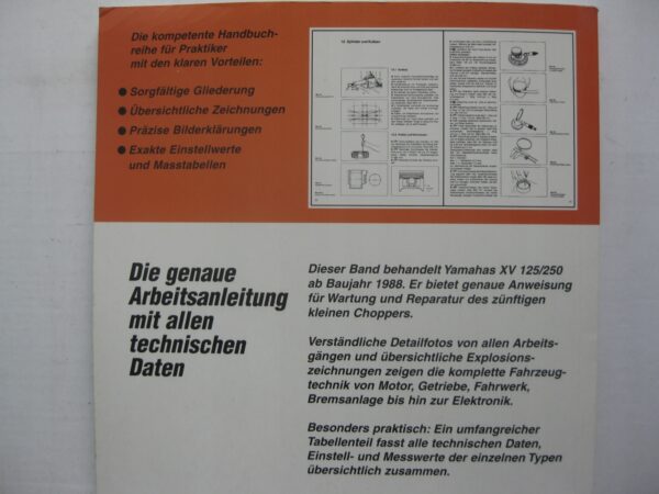 Reparatur Anleitung Yamaha Virago XV 125 XV 250 Bucheli - obrazek 4