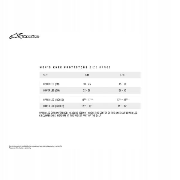 ALPINESTARS SX-1 V2 nakolanniki S/M - obrazek 3