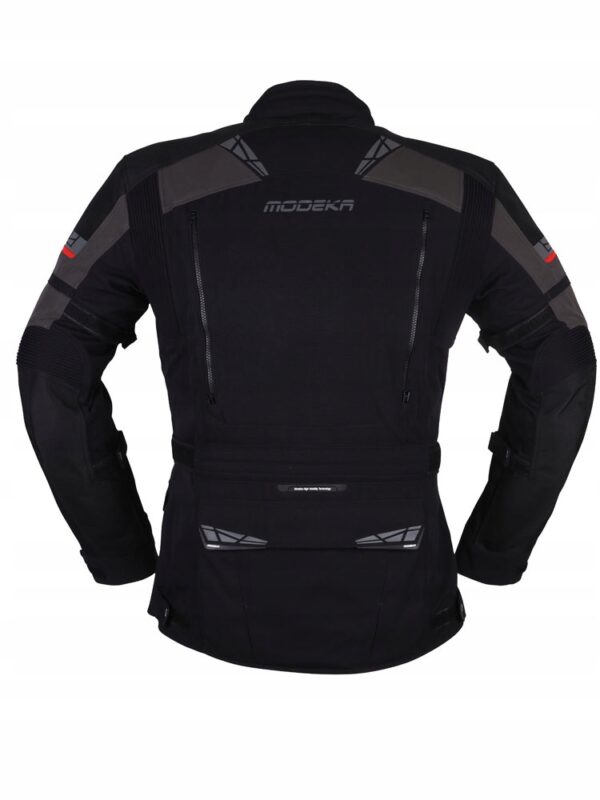 Kurtka motocyklowa tekstylna Modeka Panamericana II czarno-ciemnoszara 4XL - obrazek 2