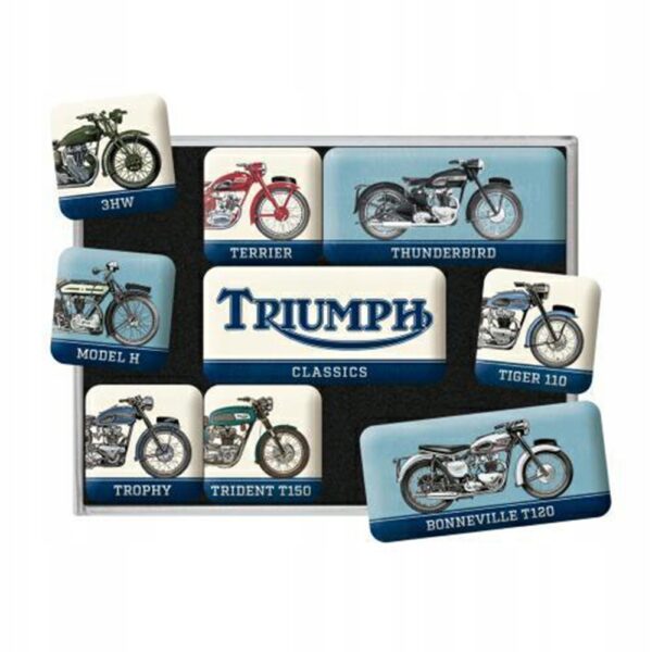 Magnesy na lodówkę Nostalgic Art Magneet Set Triumph 9 sztuk