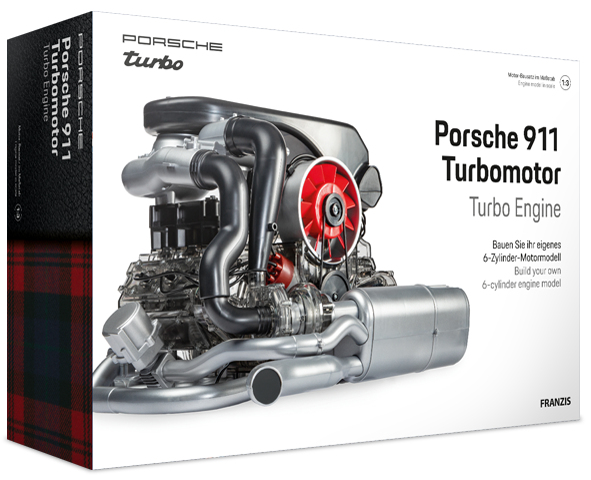 Model silnika do składania PORSCHE 911 Turbo w skali 1:3