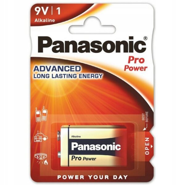 Bateria alkaliczna Panasonic 9V (6F22) 1 szt.