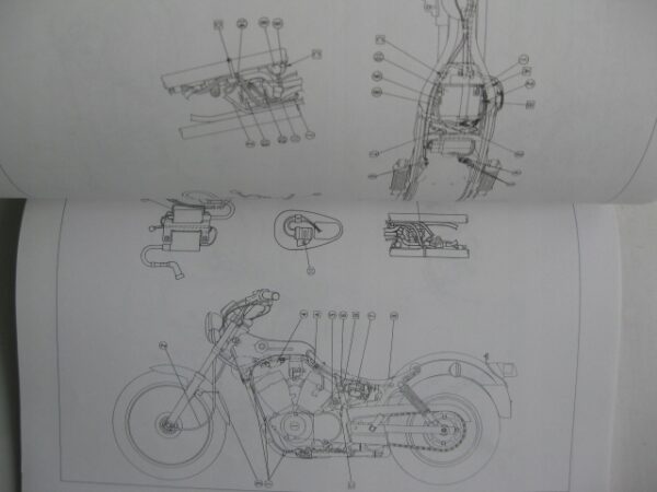 Reparatur Anleitung Yamaha Virago XV 125 XV 250 Bucheli - obrazek 7