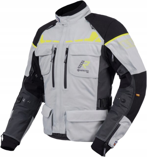 Kurtka tekstylna Rukka Ecuado-R szaro-czarno-żółta fluo r. 56